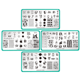 Game On: Set of 4 Nail Stamping Plates
