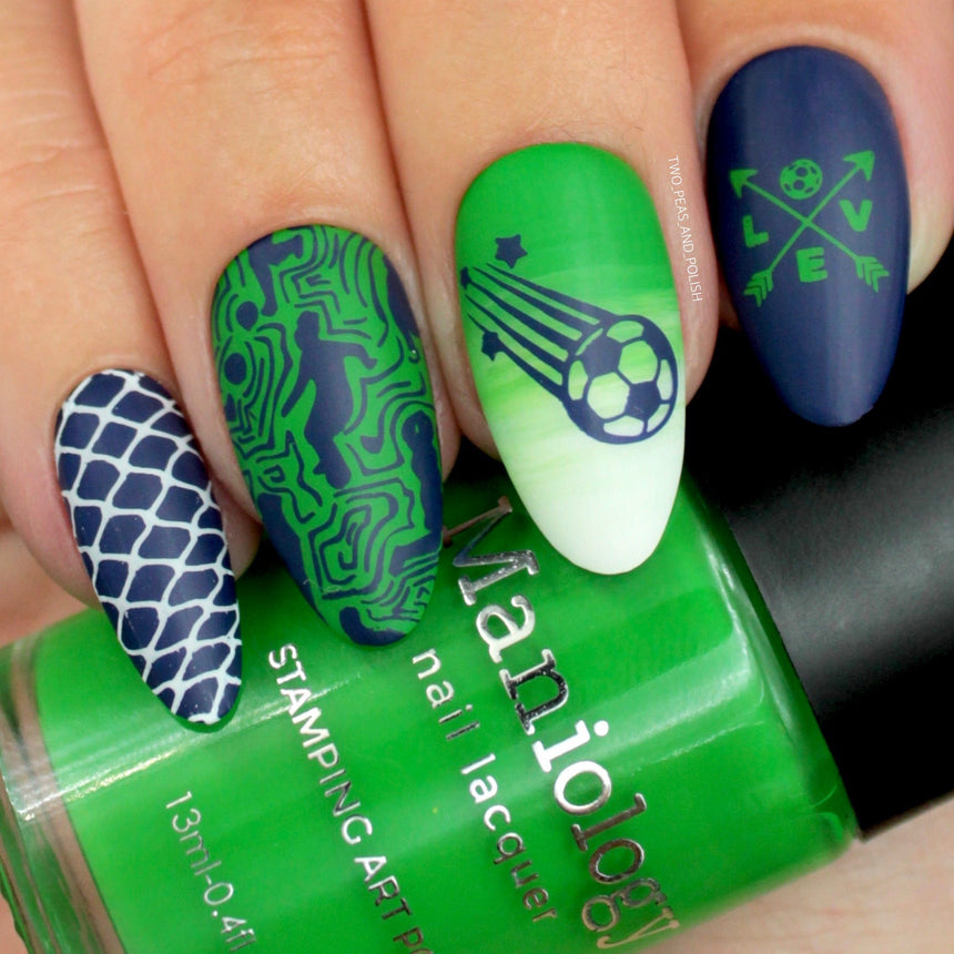Game On: Set of 4 Nail Stamping Plates