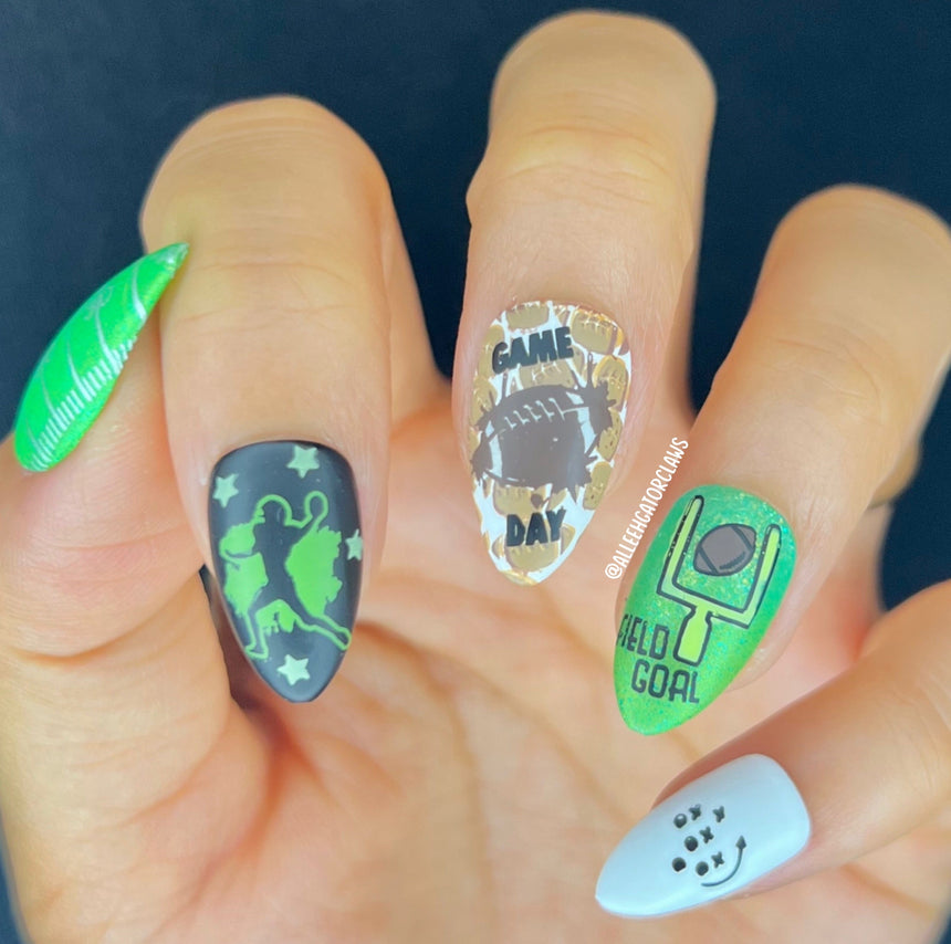 Game On: Set of 4 Nail Stamping Plates