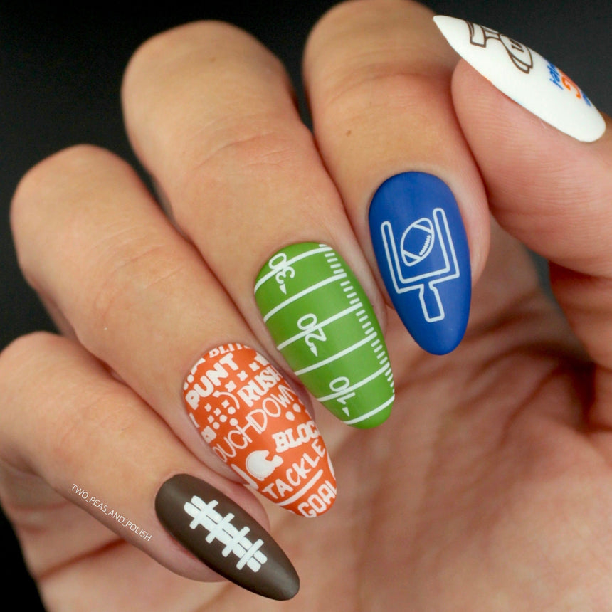 Game On: Set of 4 Nail Stamping Plates