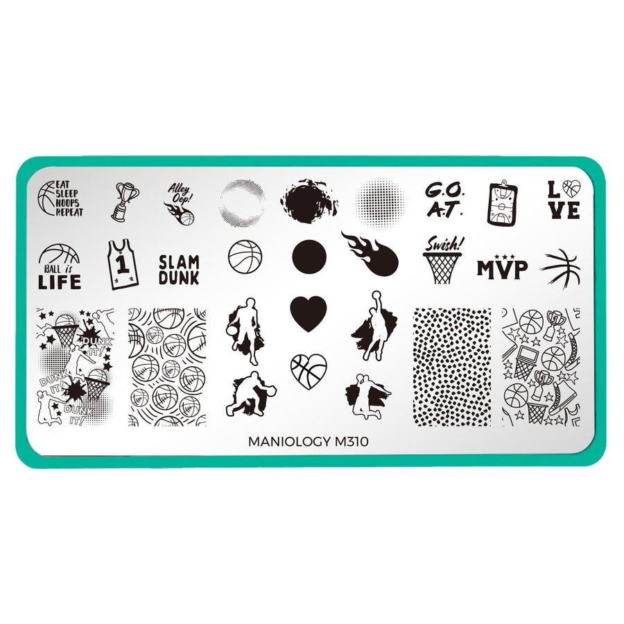 Game On: Slam Dunk (M310) - Nail Stamping Plate
