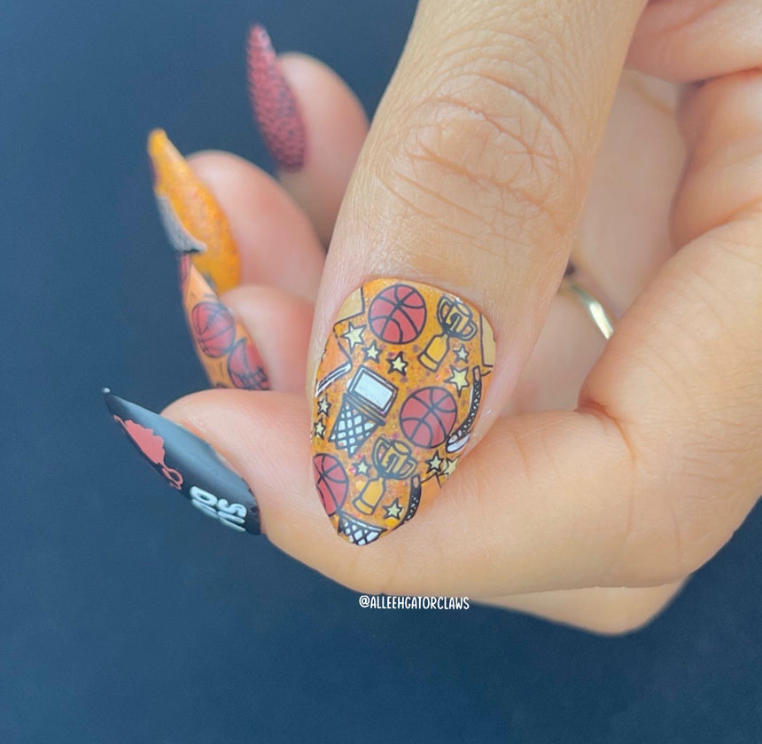 Game On: Slam Dunk (M310) - Nail Stamping Plate