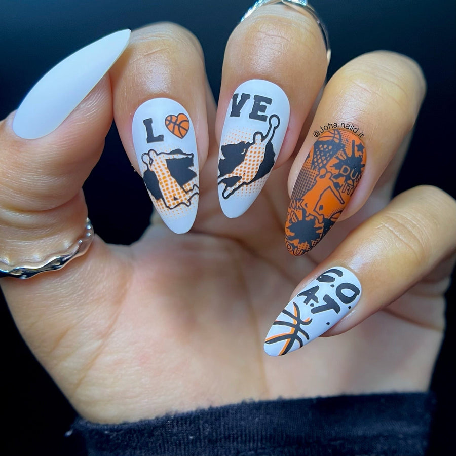 Game On: Slam Dunk (M310) - Nail Stamping Plate
