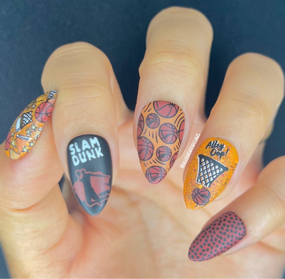 Game On: Slam Dunk (M310) - Nail Stamping Plate