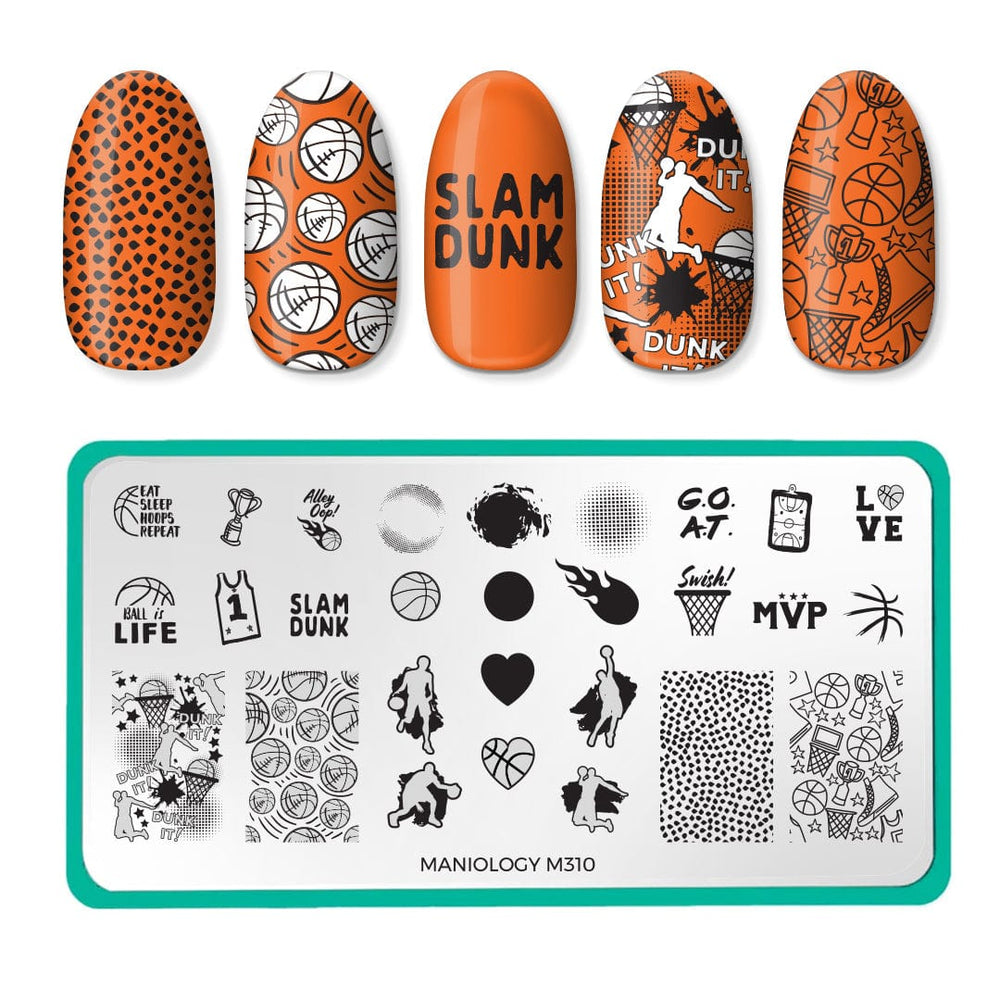 Game On: Slam Dunk (M310) - Nail Stamping Plate