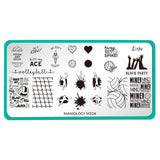 Game On: Spike It (M308) - Nail Stamping Plate