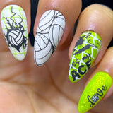Game On: Spike It (M308) - Nail Stamping Plate