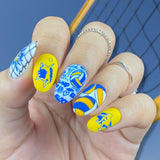 Game On: Spike It (M308) - Nail Stamping Plate