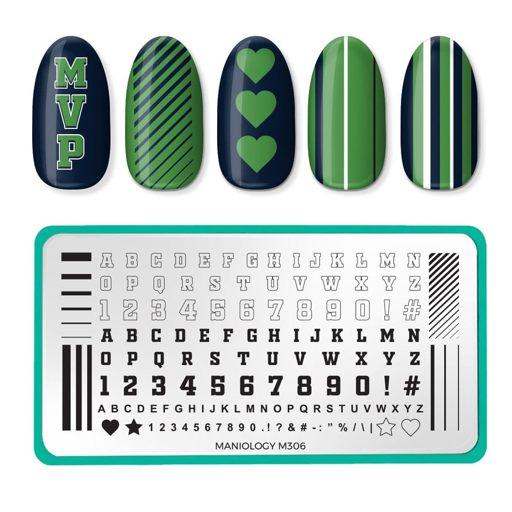 Game On: Sports Jersey (M306) - Nail Stamping Plate