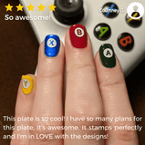 Game Over: High Score (m049) - Nail Stamping Plate