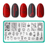 Ghoulish Garden (M324) - Nail Stamping Plate