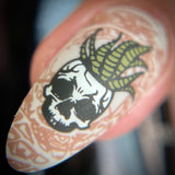 Ghoulish Garden (M324) - Nail Stamping Plate