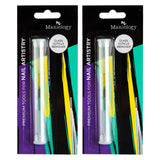 Glass Cuticle Pusher and Remover - 2pc Pack