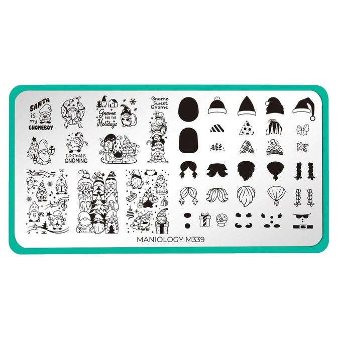 Gnome Alone Nail Stamping Plate | Maniology