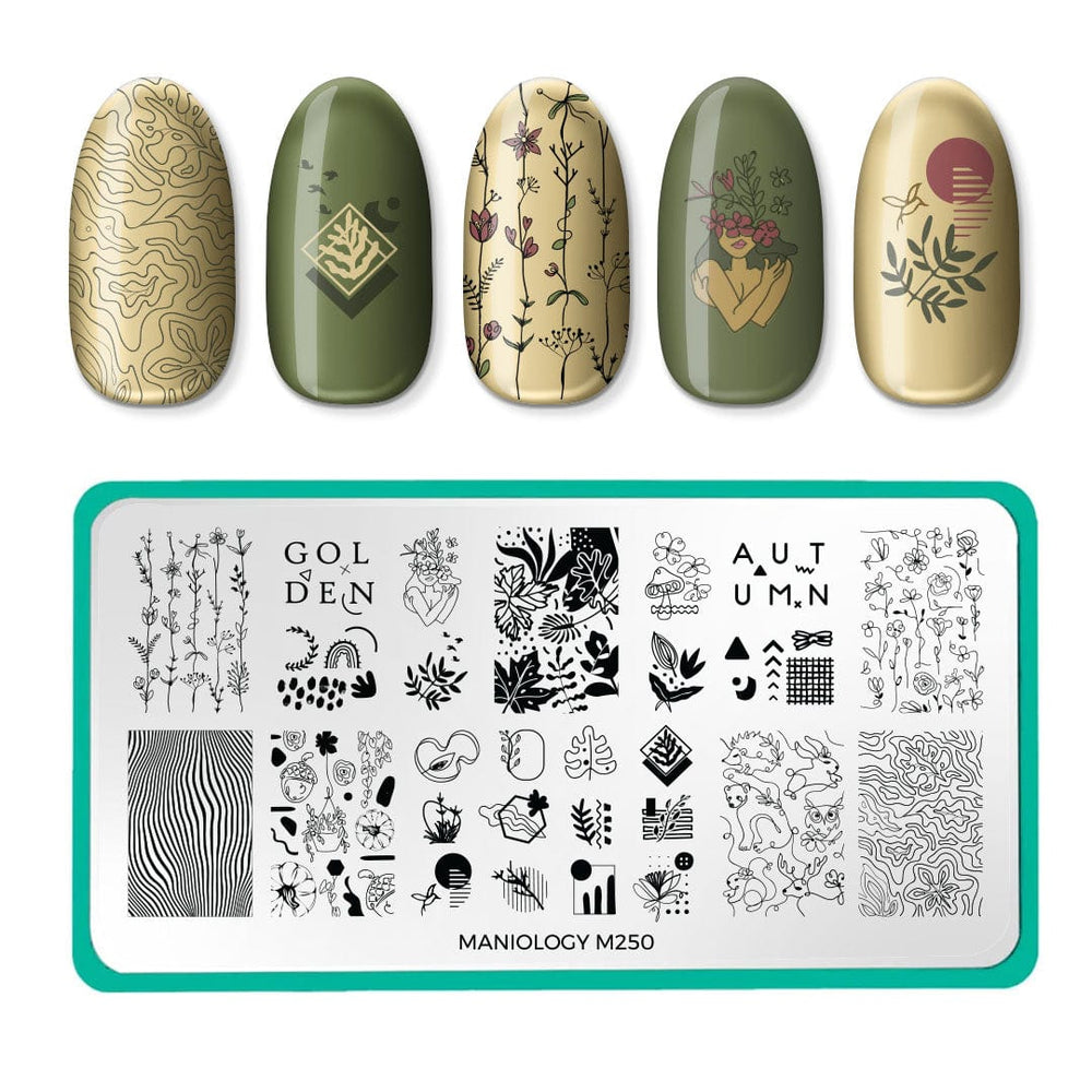 Golden Autumn (m250) - Nail Stamping Plate