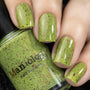 Spring Sonata: Grassy Patch (P127) - Green w/Glitter Flakies Nail Polish