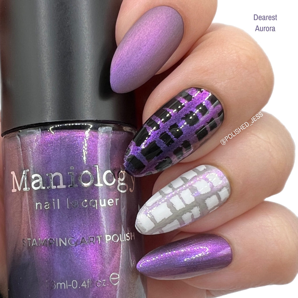 Dearest Aurora Purple Duochrome Stamping Polish | Maniology