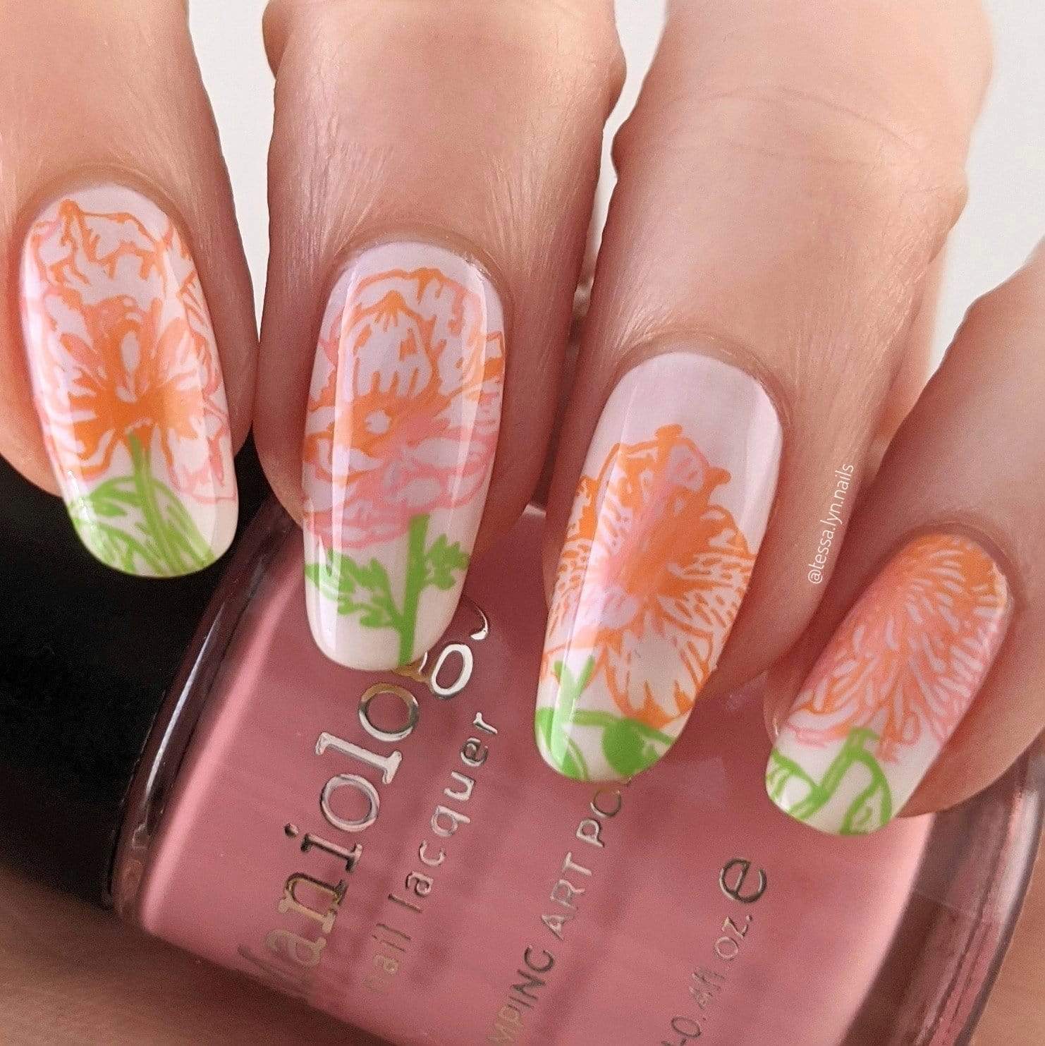 Grow With Love Nail Stamping Plate | Maniology