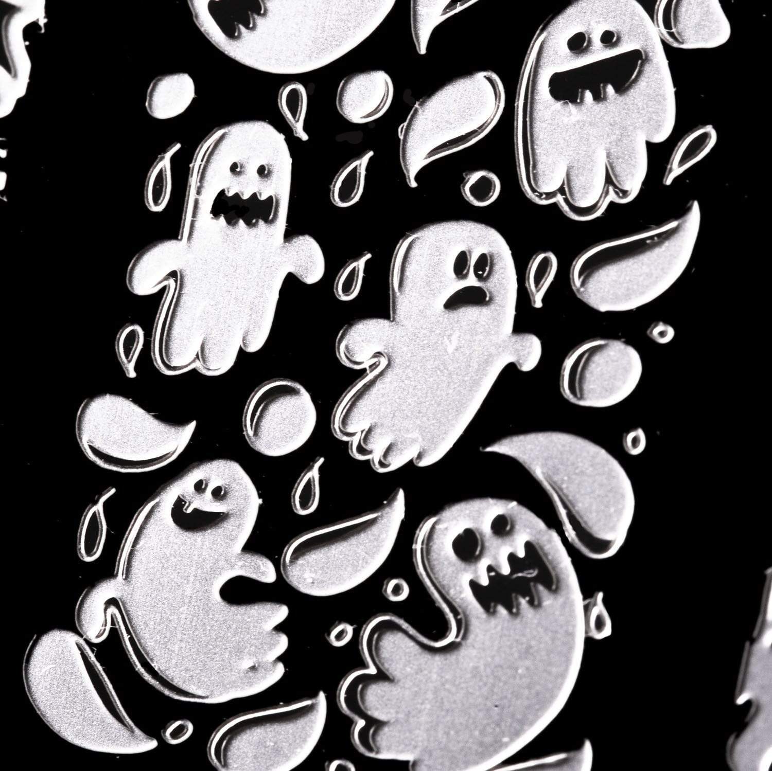 Boo Ya Ghosted Halloween Nail Stamping Plate | Maniology