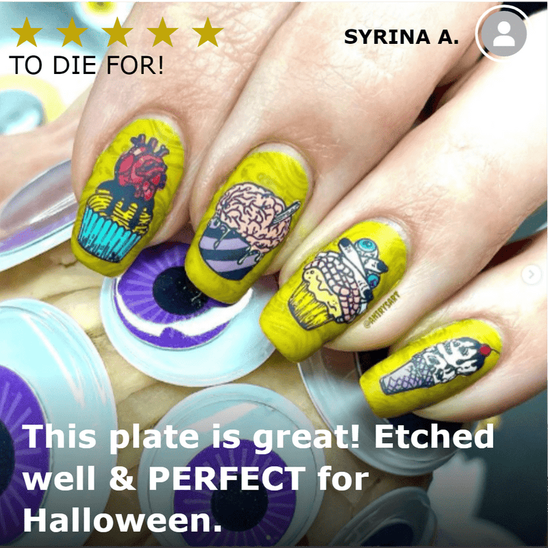 Halloween Treats Nail Stamping Plate