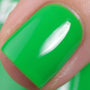Heat Wave: Peace Sign (P118) - Neon Green Nail Polish