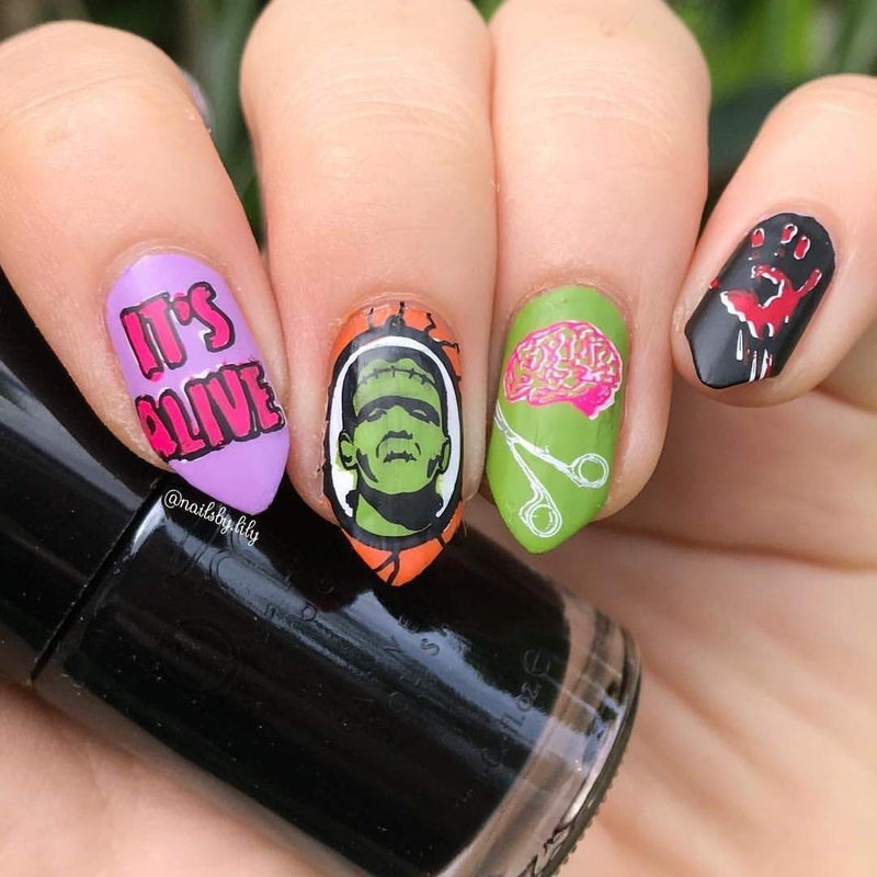 Creating Monster Zombie vs Icons Stamping Plate