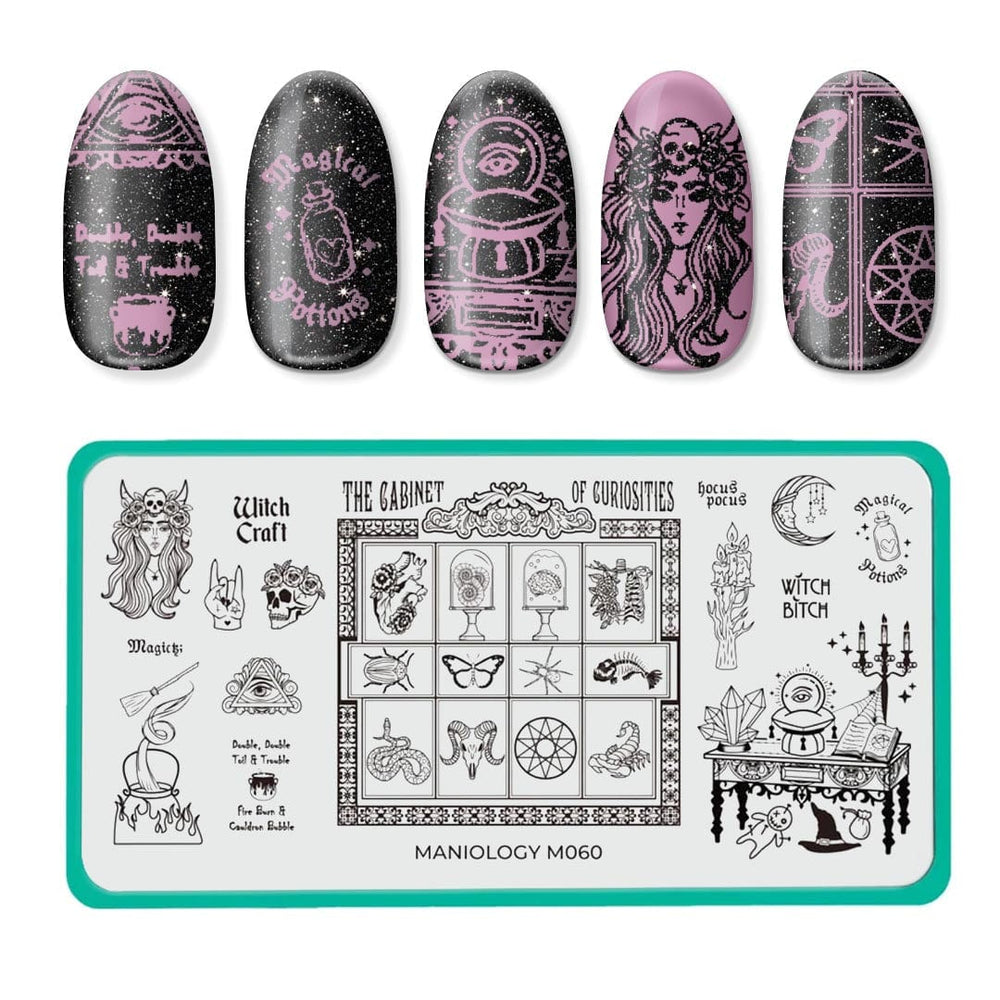 House of Horrors XL: It's Witch Craft/Cabinet of Curiosities (m060) - Nail Stamping Plate