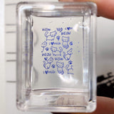 Ice Cube Clear Rectangular Stamper