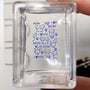 Ice Cube Clear Rectangular Stamper