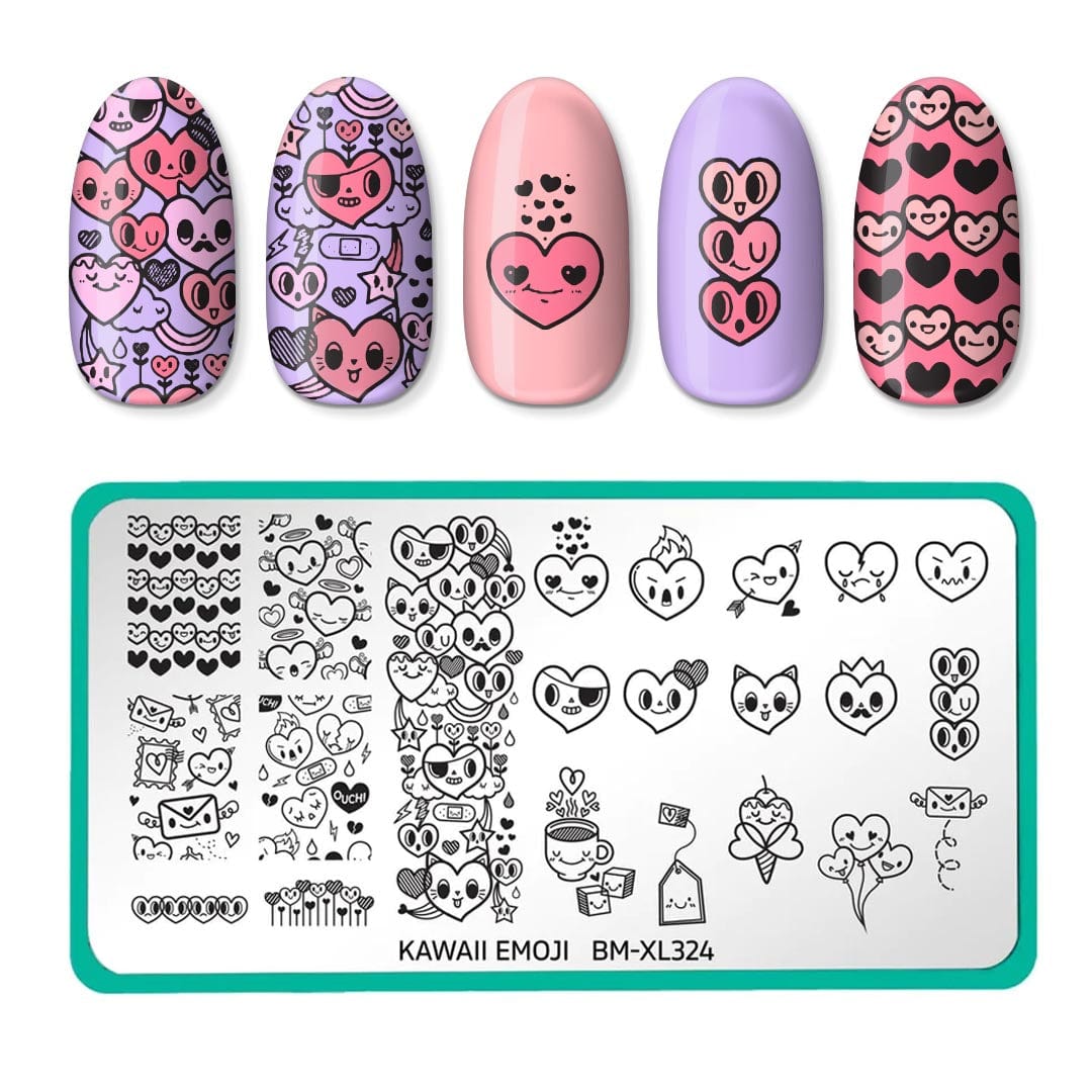 Color Club Nail Art Stamping Plate-emoji Patterns Nail Stamp 