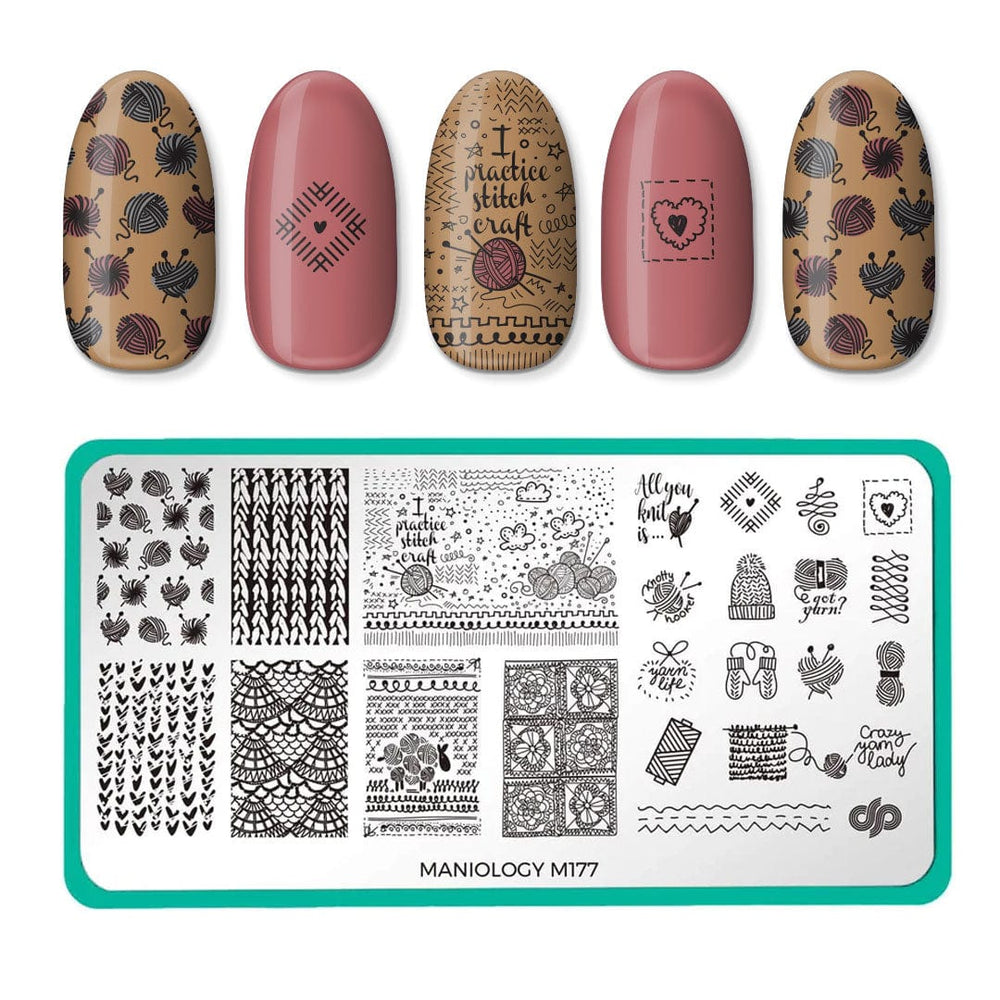 Knotty By Nature (m177) - Nail Stamping Plate
