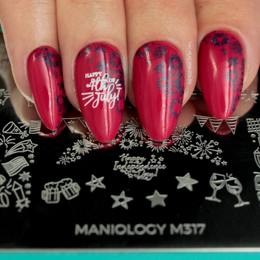 Land of the Free (M317) - Nail Stamping Plate