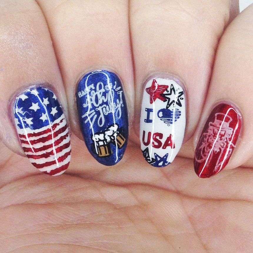 Land of the Free (M317) - Nail Stamping Plate