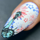 Land of the Free (M317) - Nail Stamping Plate