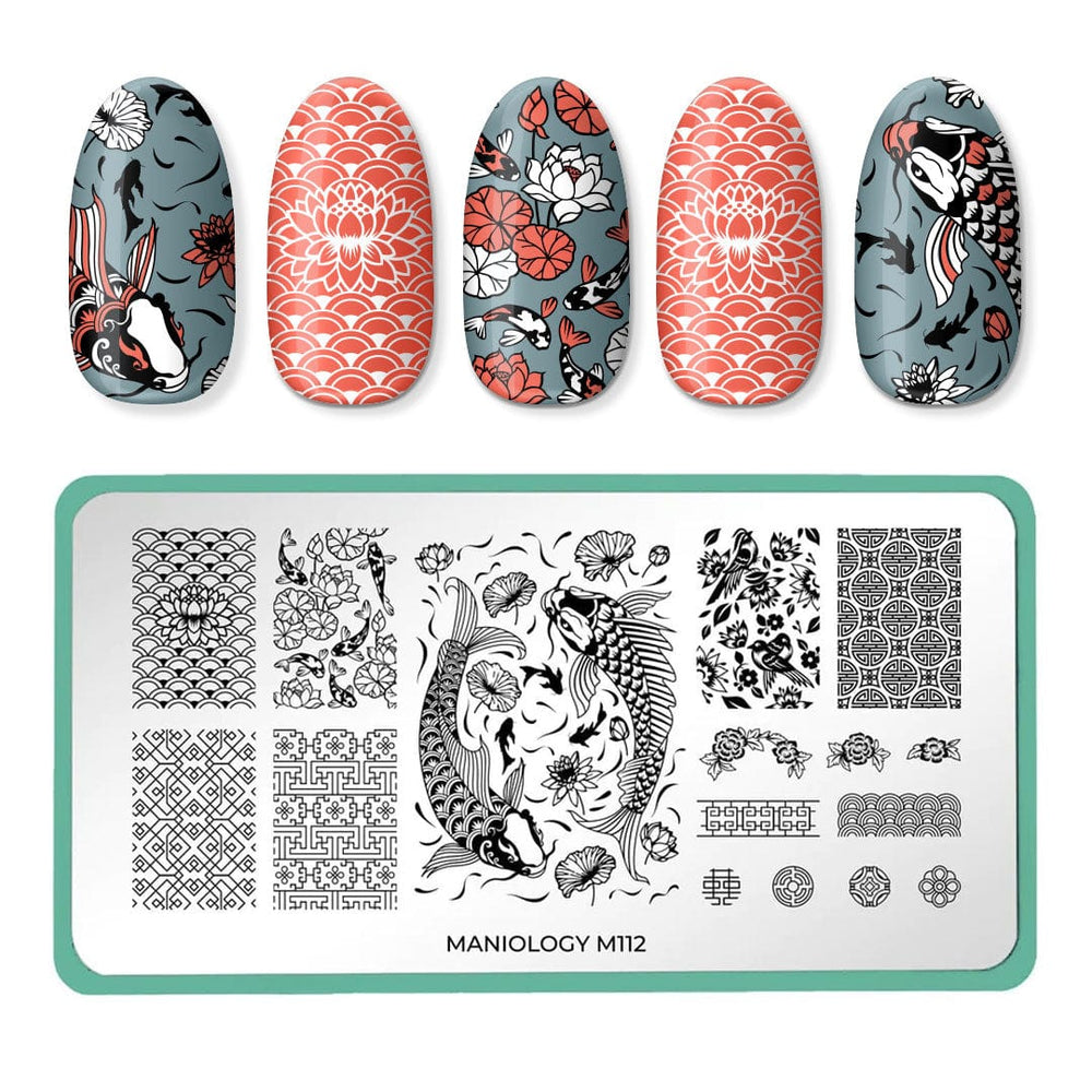 Nail Stamper Kit, 8 PCS Nail Stamping Plate with Nail Art Stamper & Scraper  Flowers Leaves