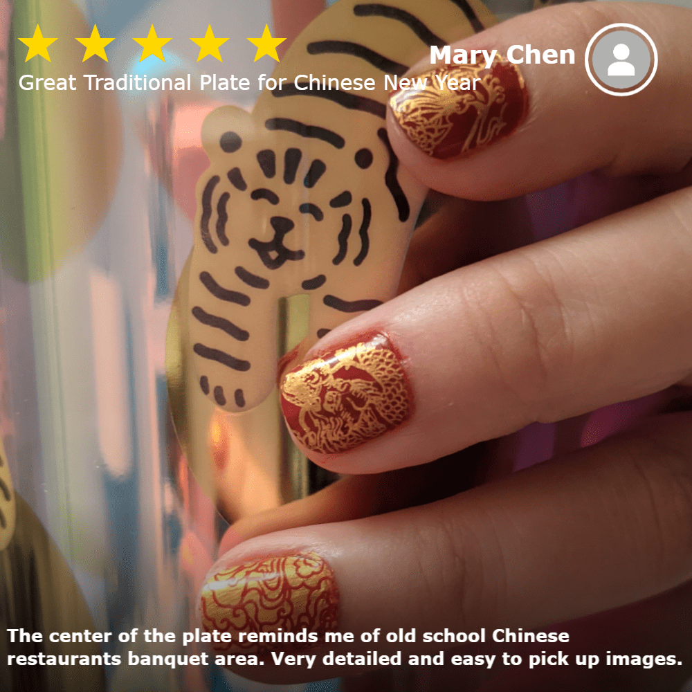 Lunar New Year Occasions: Prosperity (m043) - Nail Stamping Plate