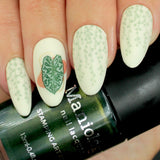Alocasia (B441) - Shimmer Forest Green Stamping Polish
