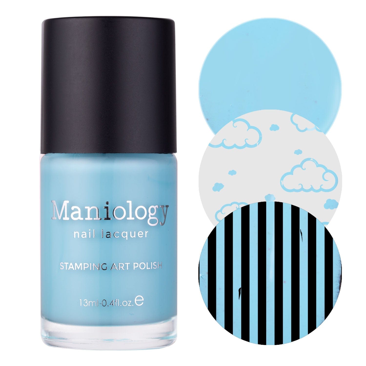 Blue Ribbon (B455) - Cream Blue Stamping Polish – Maniology