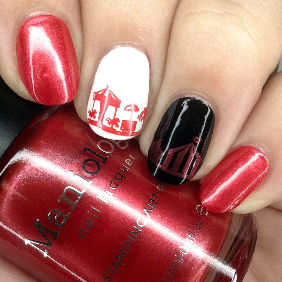 Candy Apple (B456) - Shimmer Red Stamping Polish