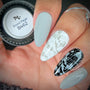 Front Page (B462) - Cream Gray Stamping Polish