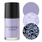 Space-inspired Light Purple Stamping Polish Lilac Clouds (B238) by Maniology.