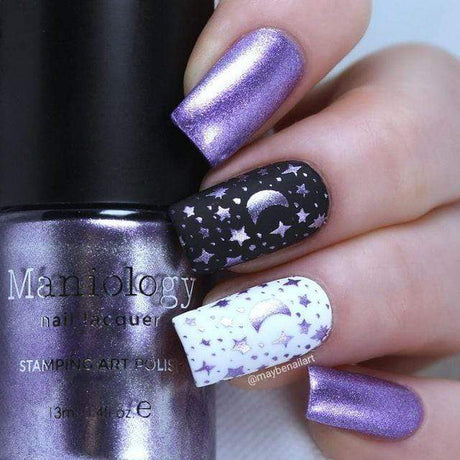 Unicorn Horn (B340) - Metallic Purple Stamping Polish