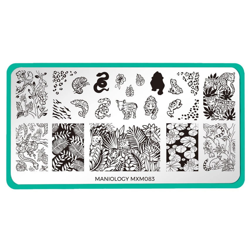 Into the Wild: Jungle Beat (MXM083) - Nail Stamping Plate