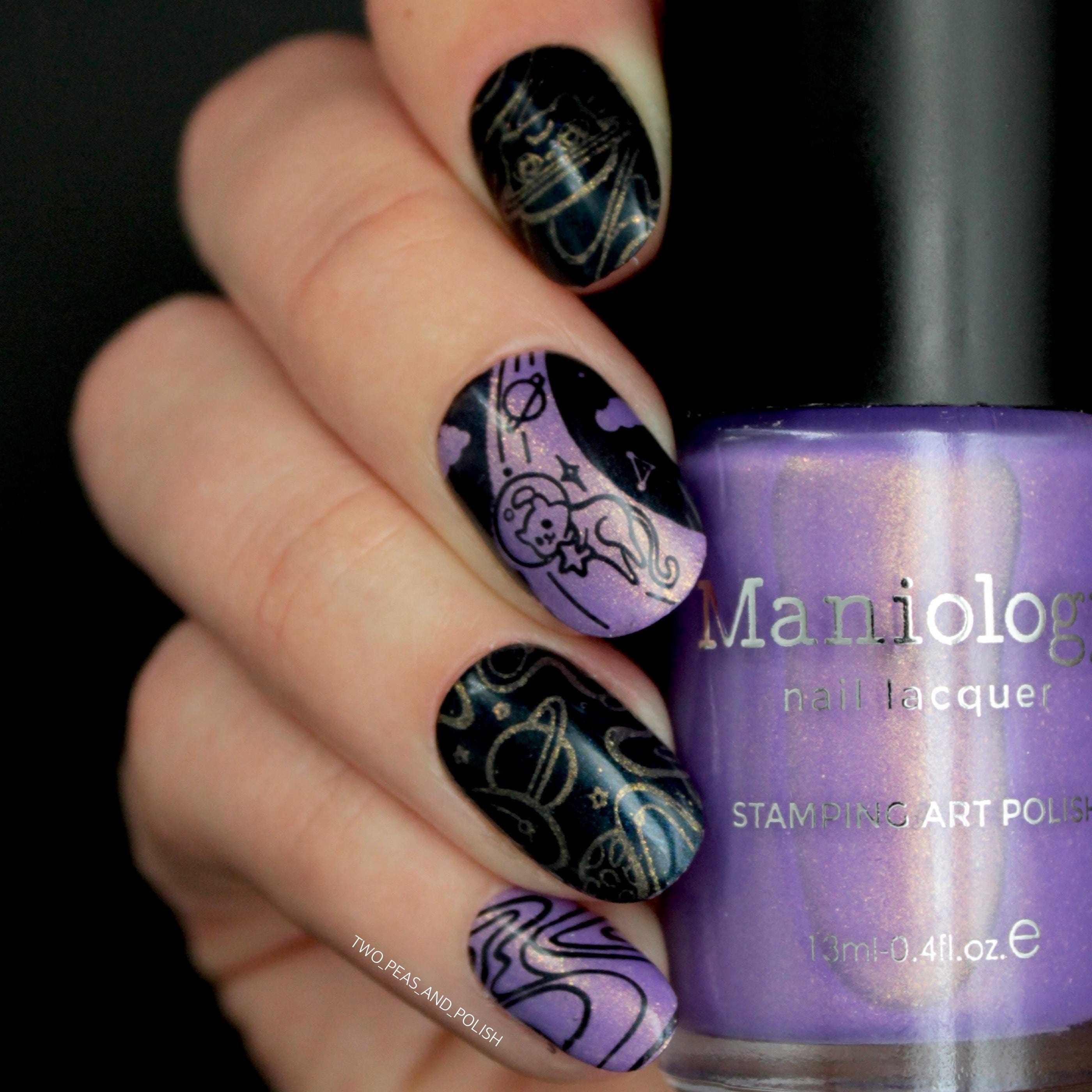 Stellar Duochrome Purple Stamping Polish | Maniology