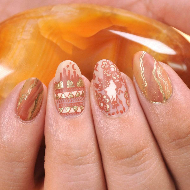 Indio Burnt Orange ManixMe Nail Stamping Polish