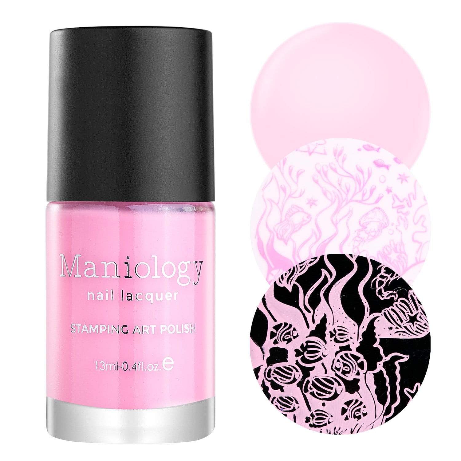 Seashell (B278) - Neon Pink Stamping Polish