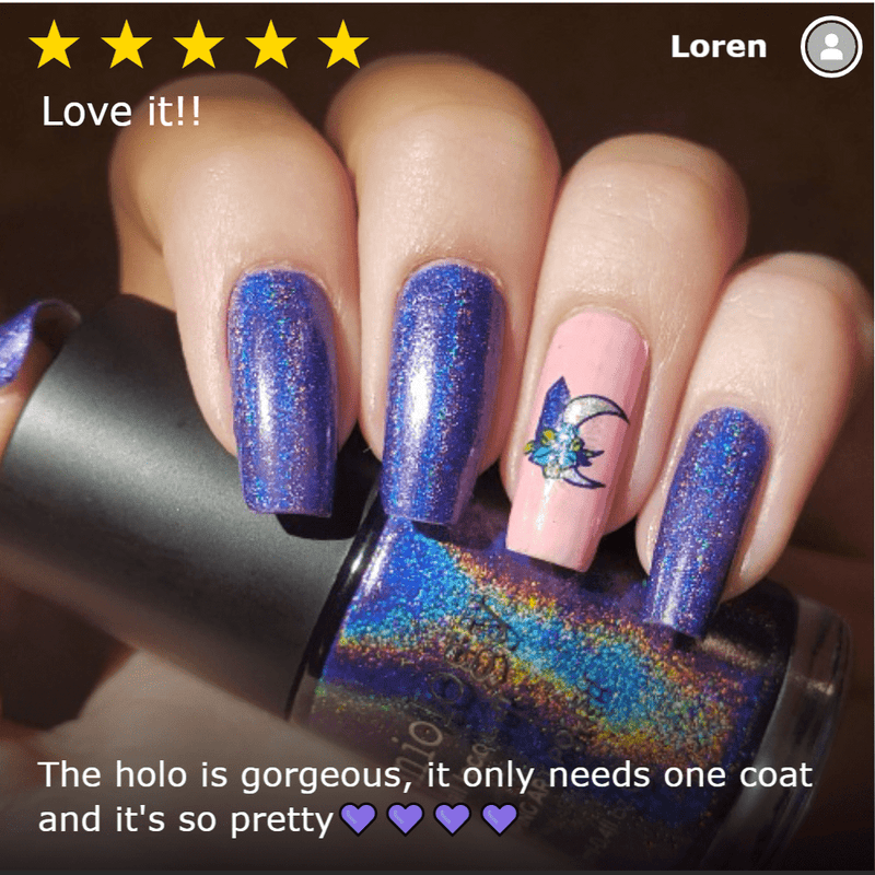 Black Magick Holographic Nail Stamping Polish | Maniology