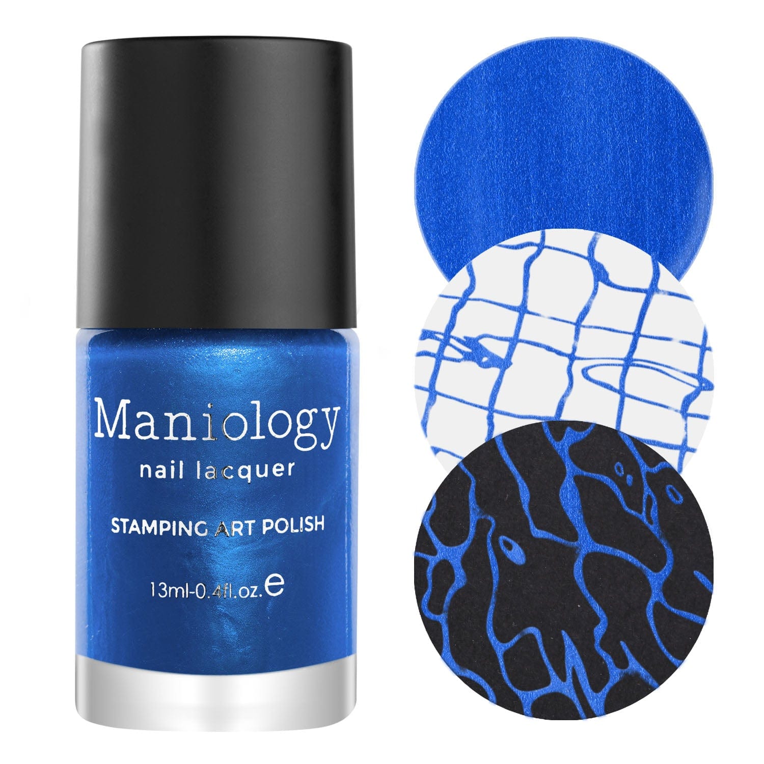 Royal Blue Dark Blue Stamping Polish | Maniology