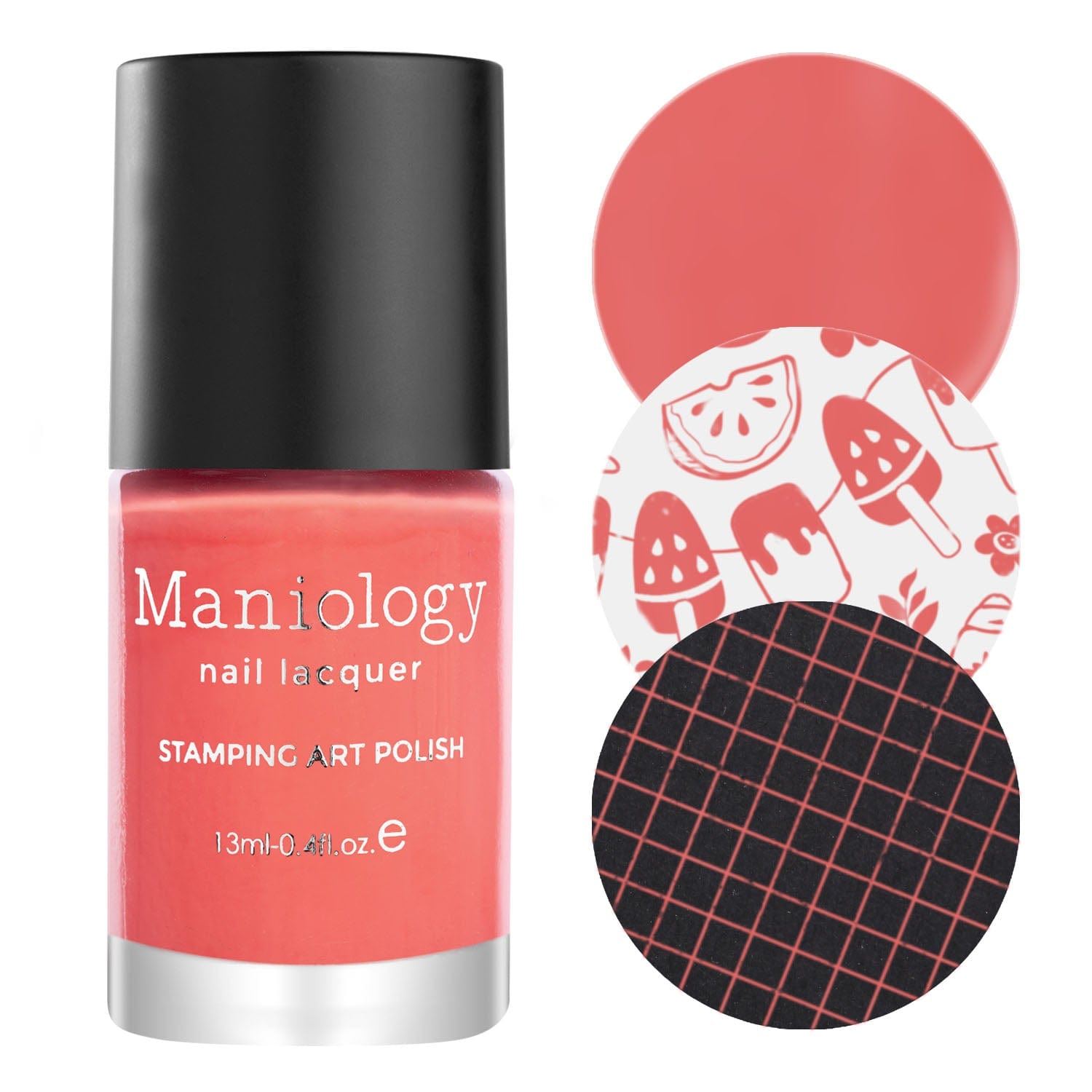 Watermelon Float Cream Coral Stamping Polish | Maniology