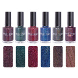 Moods: 6-Piece Scattered Holographic Shimmer Nail Polish Set